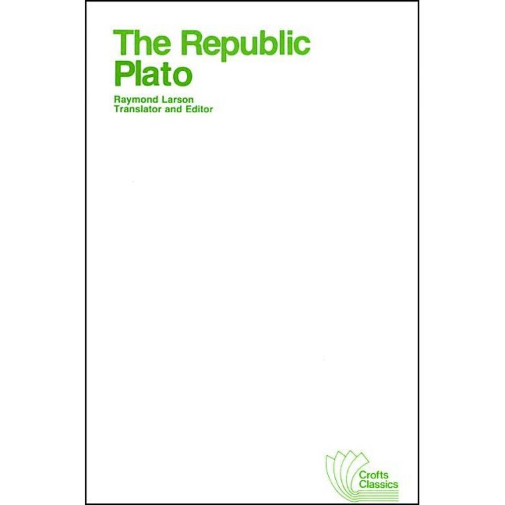 The Republic -- Plato